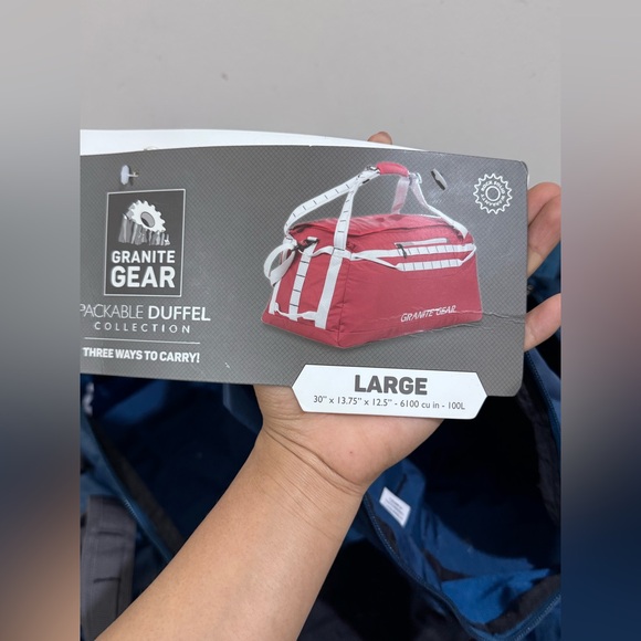 Tobi Navy and Charcoal Duffel Bag - Picture 9 of 9